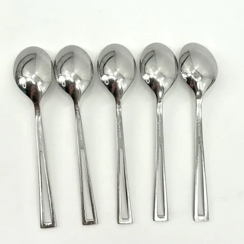 Supreme Cutlery Aperto Stainless Steel Teaspoons Set Of 5 Japan 6 inch